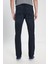Luke Slim Fit Dar Kesim Normal Bel Dar Paça Koyu Mavi Jean Denim Pantolon 4