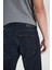 Luke Slim Fit Dar Kesim Normal Bel Dar Paça Koyu Mavi Jean Denim Pantolon 5