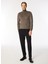 Yarım Balıkçı Yaka Slim Fit Kahve Melanj Erkek Kazak MI2763SS 2