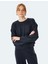 Modal Kumaş Bisiklet Yaka Uzun Kollu Basic Sweatshirt 1