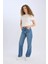 90's Wide Leg Yüksek Bel Geniş Paça Uzun Jean Kar Yıkamalı Pantolon D7952AX25SP 3
