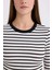 Slim Fit Dar Kesim Bisiklet Yaka Çizgili Uzun Kollu Tişört D3754AX25SP 5