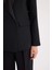 Regular Fit Ceket Yaka Krep Blazer Ceket D9554AX24AU 5