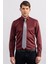 Modern Slim Fit Düz Saten Erkek Gömlek 1