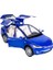1:24 Tesla Model x Alaşım Araç Modeli Çocuklar Için Araba Oyuncakları 124 Büyük Boyut Döküm Oyuncakları Erkek Çocuklar Doğum Günü Noel Hediyeleri Toy Araçları (Mavi) (Yurt Dışından) 1