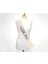 Herşey Evinizde Beyaz Gümüş Bride To Be Simli Kuşak Kemer 10 cm 2