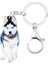 Beyaz Stil Kadın Kızlar Gençler Çanta Anahtarlık Araba Anahtarlıkları Parti Aksesuarları Için Akrilik Sibirya Husky Köpek Anahtarlık Yüzük Anahtarlıklar Yeni Hayvan Takı (Yurt Dışından) 3