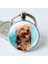 No.1 Boyutu Sevimli Köpek Cam Kubbemli Köpek Aşığa Metal Araba Anahtarlık Anahtarlık Anahtarlıklar (Yurt Dışından) 1