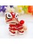 Turuncu Tarzı Çin Tarzı Aslan Dansı Anahtarlık Antik Maskot Anahtarlıklar Moda Kristal Hayvan Anahtarlık Mine Anahtarlık Tutucu Maskot (Yurt Dışından) 2