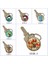 No.3 Boyutu Kırmızı Babuşka Bebek Kolye, Etnik Bebek Kolye, Rus Bebek Kolye, Rus Anahtarlık Anahtarlık (Yurt Dışından) 2