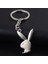 Yaratıcı Playboy Logo Metal Anahtarlık Kolye Tavşan Kafa Anahtarlık - (Yurt Dışından) 1