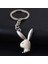 Yaratıcı Playboy Logo Metal Anahtarlık Kolye Tavşan Kafa Anahtarlık - (Yurt Dışından) 2
