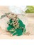 Sevimli Yeşil Kurbağa Yaprakları Yeni Şanslı Kolye Kristal Anahtarlık Anahtarlık (Yurt Dışından) 2