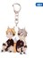 H01 Anime Haikyuu Sevimli Şeffaf Akrilik Voleybol Karasuno Nekoma Anime Karasuno Lisesi Kaderi Savaşı Anahtarlık Anime Kolye Anahtarlık (Yurt Dışından) 4