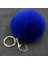 Mavi Stil 8Cm3.14 Inç Gerçek Tavşan Kürk Toplu Peluş Kürk Anahtarlık Pom Pom Anahtarlık Püskül Araba Çanta Anahtarlık Kolye (Yurt Dışından) 1