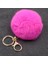 Kahve Stili 8Cm3.14 Inç Gerçek Tavşan Kürk Toplu Peluş Kürk Anahtarlık Pom Pom Anahtarlık Püskül Araba Çanta Anahtarlık Kolye (Yurt Dışından) 4