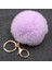 Açık Mor Tarzı 8Cm3.14 Inç Gerçek Tavşan Kürk Toplu Peluş Kürk Anahtarlık Pom Pom Anahtarlık Püskül Araba Çanta Anahtarlık Kolye (Yurt Dışından) 1