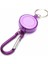 Mor Tarzı Çok Fonksiyonlu Rozet Makarası Geri Sarma Anahtarlık Recoil Yoyo Kayak Geçişi Kimlik Kartı Tutucu Anahtarlık Anahtar Zinciri Çelik Kordon (Yurt Dışından) 1