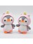 Sarı Stil Sevimli Penguen Arı Hayvan Peluş Bebek Anahtarlık Anahtarlık Anahtar Tutucu Asılı Dekor lik: 10Cm (Yurt Dışından) 2