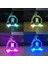Bts Kpop Led Işıklı Renkli Kristal Anahtarlık Lazer Kazımalı Cam Anahtarlık Okul Çantası (Yurt Dışından) 2