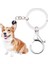 Kadınlar Çocuklar Çanta Araba Anahtar Için Akrilik Welsh Corgi Pembroke Köpek Anahtarlık Yüzük Anahtarlıkları Hayvan Takı (Yurt Dışından) 2