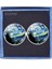 Gümüş Tarzı No.12 Boyutu Kişilik Van Gogh Yağlı Boya Cam Alaşım Kol Düğmeleri Yıldızlı Gece Ayçiçeği Gümüş Takım Gömlek Aksesuarları (Yurt Dışından) 2