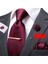 No.1494 Beden Hi-Tie Cla.5Cm Kravat Seti Erkekler Için Çizgili Düz Kravat Moda Boutonniere Ipek Kravat Mendil Kol Düğmesi Kravat Klipsi Iş Parti (Yurt Dışından) 5