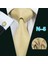 Çok Renkli Stil N-5 20 Stil Kravat Şık Erkek Sarı Ipek Kravat Mendil Kol Düğmeleri Formal Düğün Için (Yurt Dışından) 1