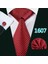 Çok Renkli Stil No.5132 Boyutu Erkekler Için Lüks Ipek Kravat Iş Plaid Kontroller Dokuma Mendil Kol Düğmesi Formal Set (Yurt Dışından) 4