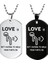 Siyah Stil Kolye Oyuncu Mektuplar Anahtarlık Çiftler Takı Kız Arkadaş Erkek Arkadaş Sevgililer Günü si (Yurt Dışından) 4