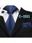 Çok Renkli Stil No.5507 Boyutu Düğün Iş Görüşmesi Için Erkek Paisley Ipek Kravat Mendil Kol Düğmeleri Seti (Yurt Dışından) 4