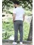 Ön Çimalı Duble Paça Erkek Bel Lastikli Pantolon P-00010845 3