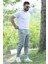 Duble Paça Kendinden Desenli Erkek Rahat Kesim Pantolon P-00010847 2
