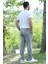 Duble Paça Kendinden Desenli Erkek Rahat Kesim Pantolon P-00010847 3