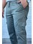 Bel Ve Paça Lastikli Kargo Cep Erkek Pantolon P-00010923 4