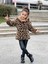 Kız Çocuk Leopar Peluş Mont 5