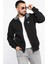 Erkek Dik Yaka Fermuarlı Şardonlu Üç Iplik Sweatshirt 2