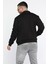 Erkek Dik Yaka Fermuarlı Şardonlu Üç Iplik Sweatshirt 3
