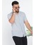 Slim Fit Çizgili Keten Erkek Gömlek 2