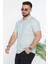 Slim Fit Çizgili Keten Erkek Gömlek 1