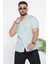 Slim Fit Çizgili Keten Erkek Gömlek 2