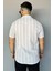 Slim Fit Desenli Keten Gömlek 4