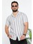 Slim Fit Desenli Keten Gömlek 1