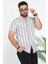 Slim Fit Desenli Keten Gömlek 2