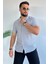 Slim Fit Desenli Keten Gömlek 2