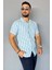 Slim Fit Çizgili Keten Erkek Gömlek 2