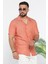 Slim Fit Desenli Keten Gömlek 2