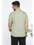 Slim Fit Çizgili Keten Gömlek 3