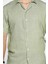 Slim Fit Çizgili Keten Gömlek 4