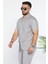 Slim Fit Desenli Keten Gömlek 1